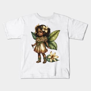 Plumeria Flower Fairy Girl Cute Hawaii Cicely Mary Barker Kids T-Shirt